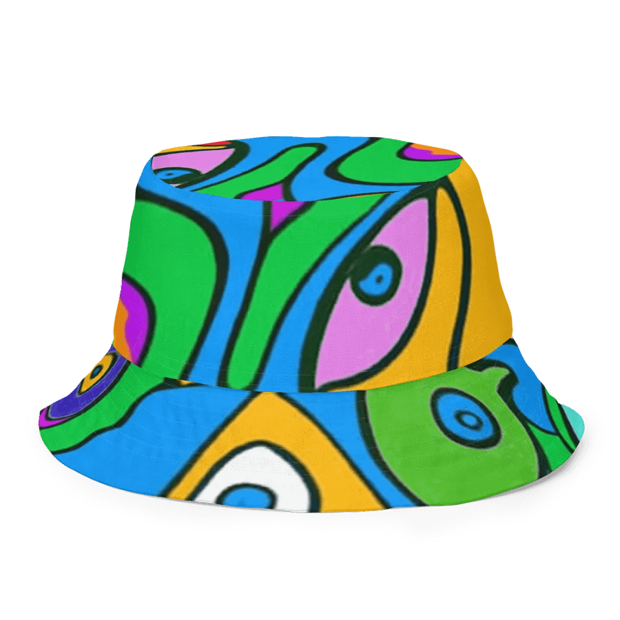 Whimsical Fish Fantasy Reversible Bucket Hat product image (5)