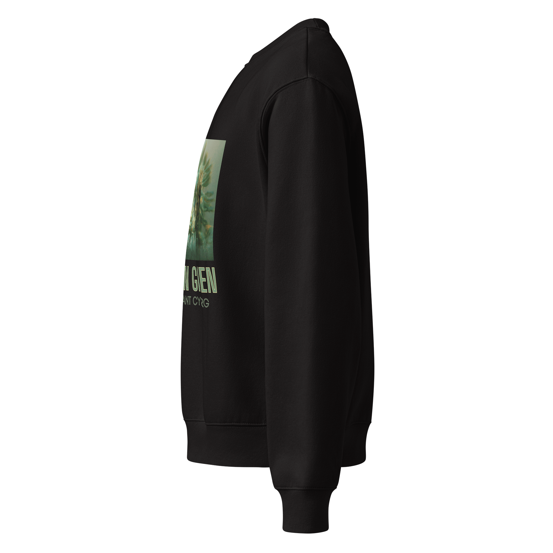 Nereid in Green Black Sweatshirt product image (3)