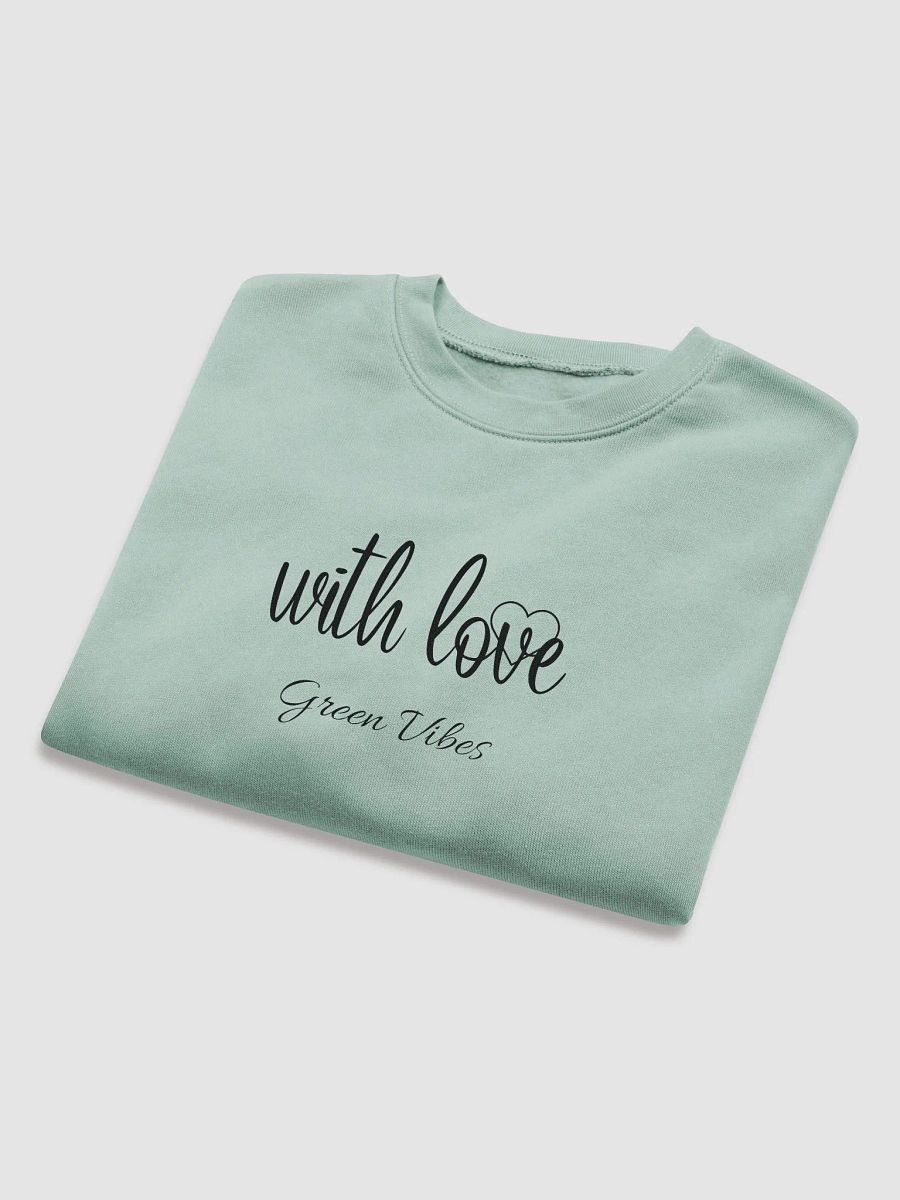 With love Green Vibes Cozy Comfort Women's Crop Sweatshirt product image (8)