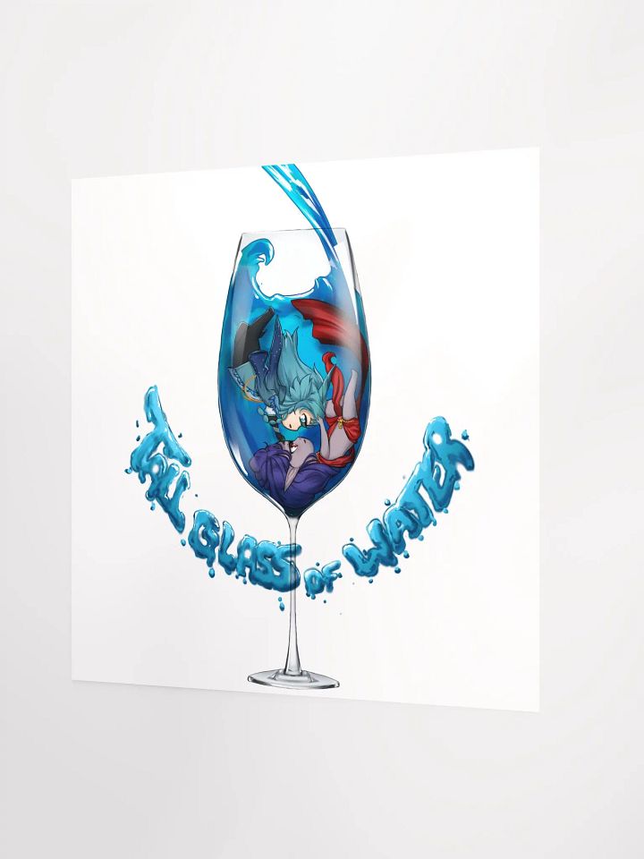 Tall Glass Of Water Chibi Poster product image (2)