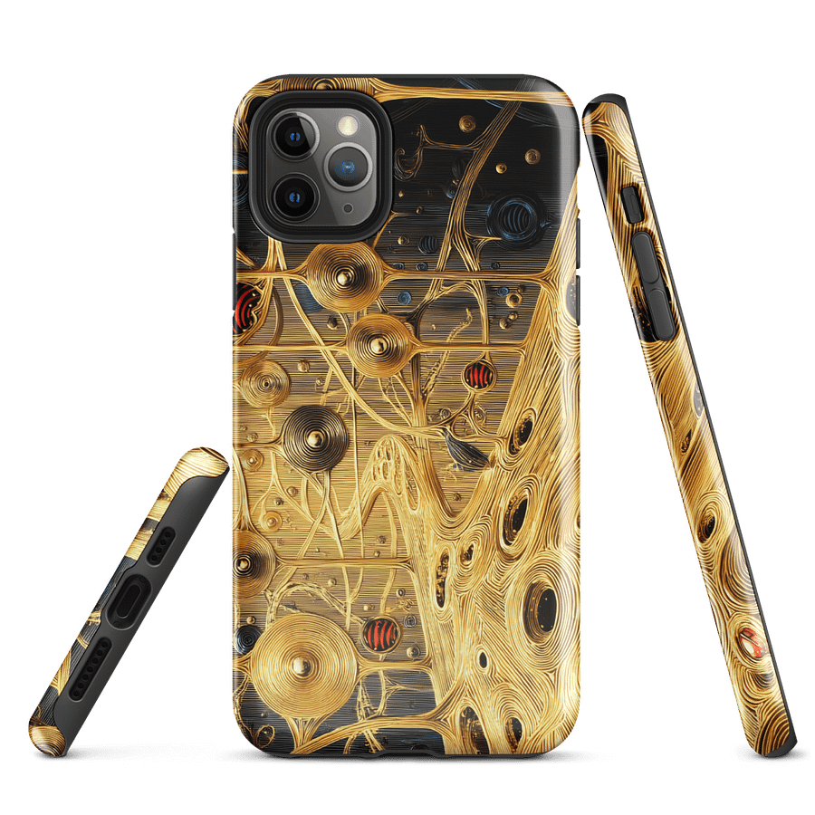 Golden Neural Pathways iPhone Tough Case product image (1)