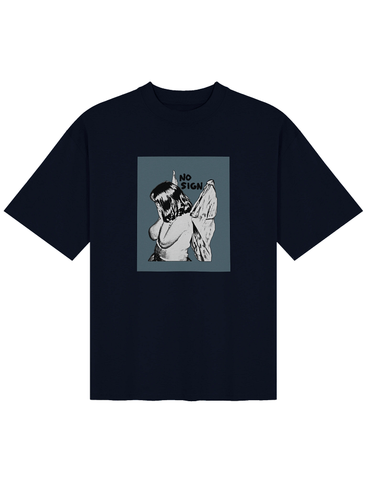 "NO SIGN" teal unisex boxy tee product image (1)