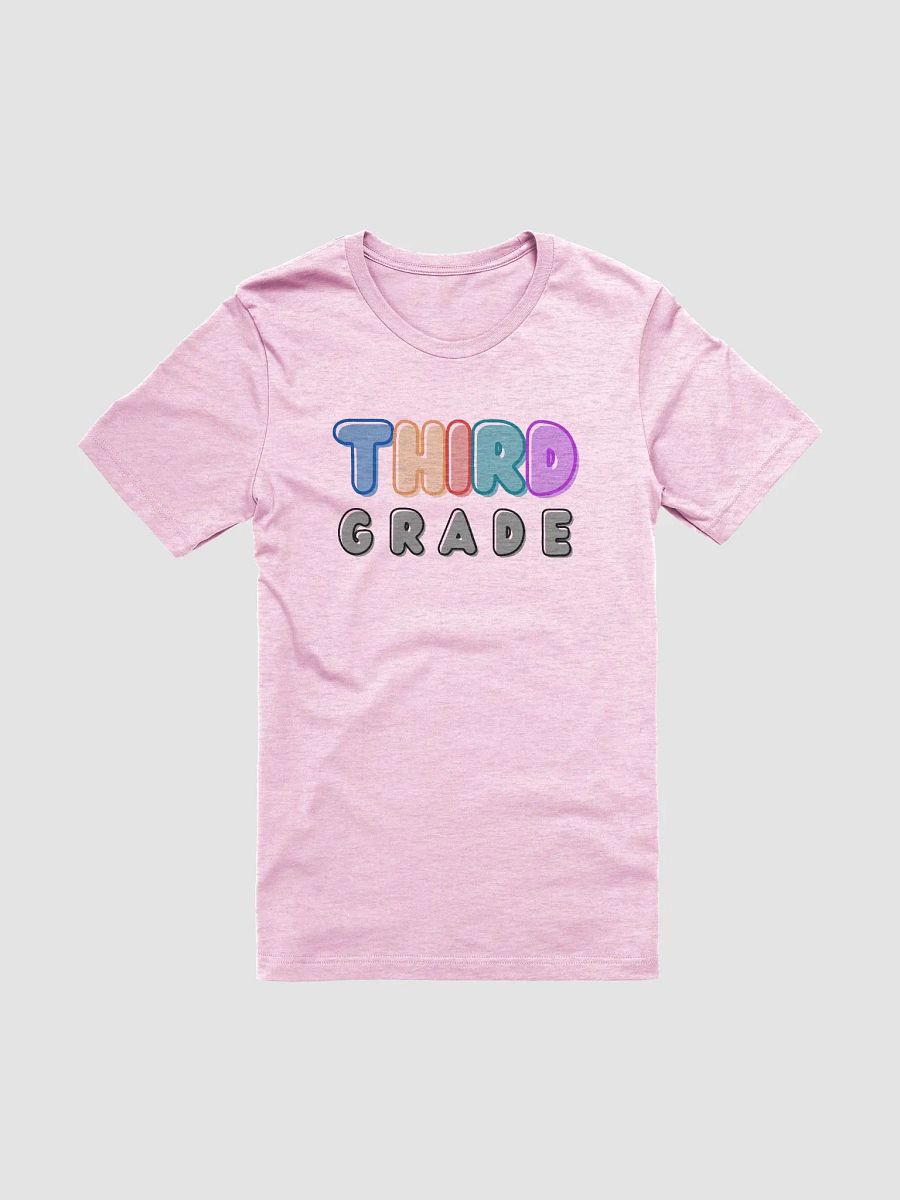 3rd Grade Teacher Bubble Letters Graphic T-Shirt product image (2)