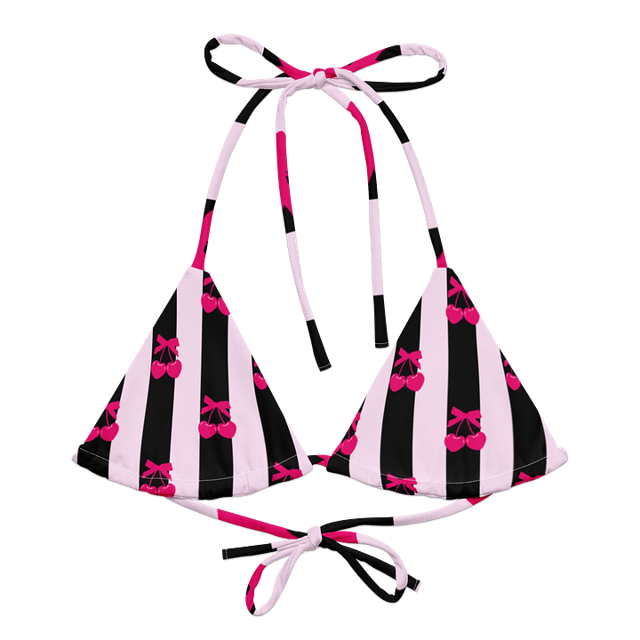Cherry Heartstrings Bikini Top product image (1)