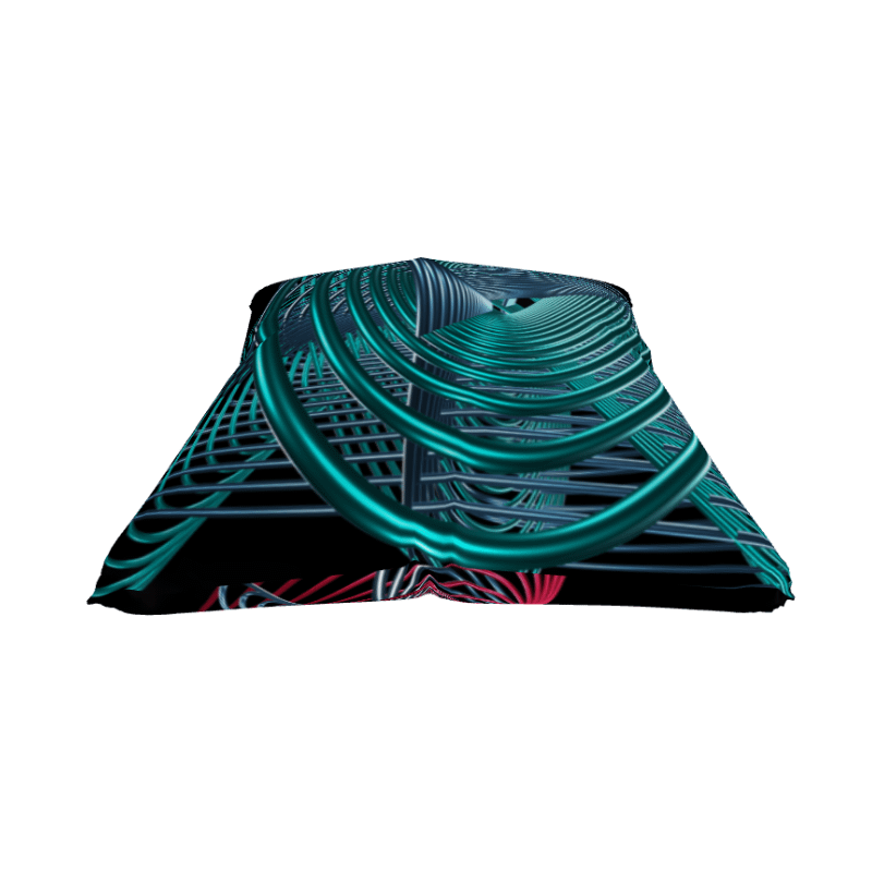 Oscilloscopic Dance 2+3 - Lissajous Figures Mathematical Art Pillow product image (5)