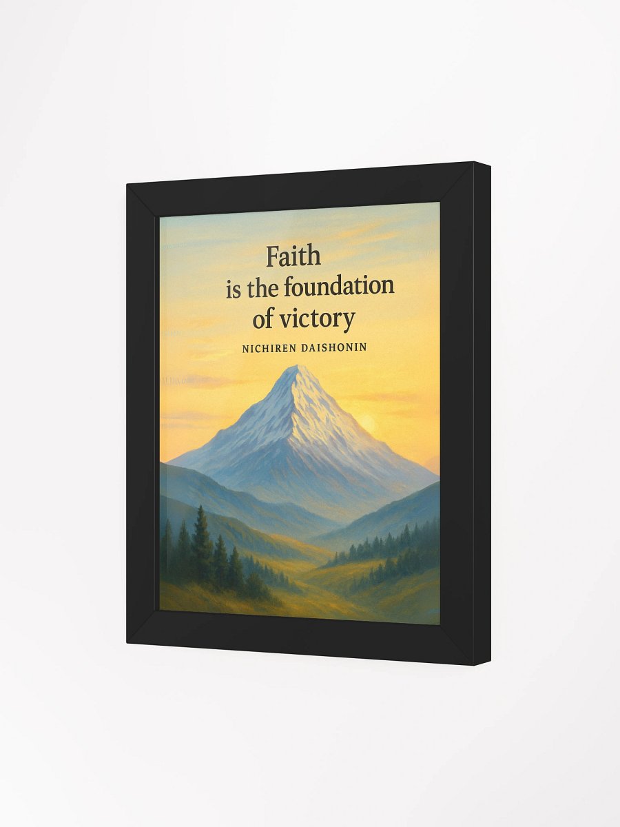 Nichiren Daishonin Quote Wall Art – Faith is the Foundation of Victory product image (70)