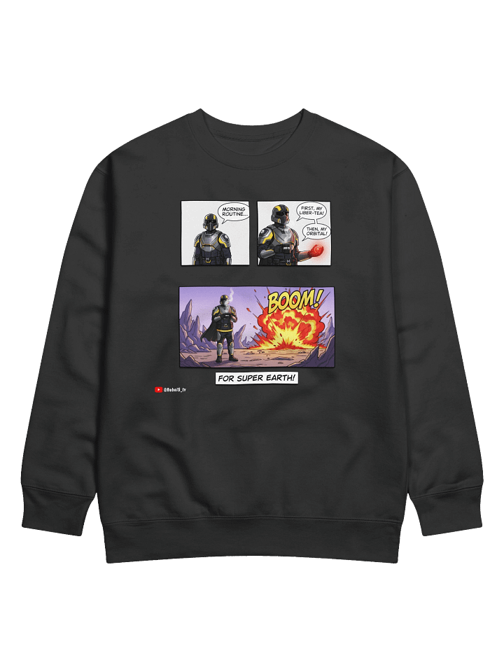 Morning Liber-tea Routine - Helldivers 2 Premium Sweatshirt product image (1)