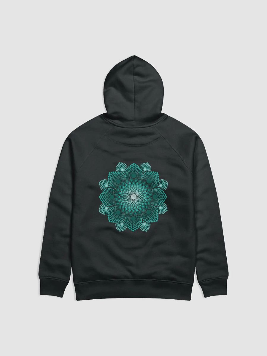 Turquoise Dot Mandala Unisex Eco Hoodie product image (3)