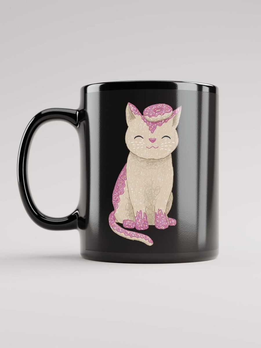 Lottie's Doughnut Cat Black Mug product image (6)