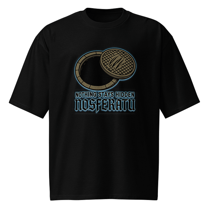 Nosferatu "Nothing Stays Hidden" Oversized T-Shirt product image (1)