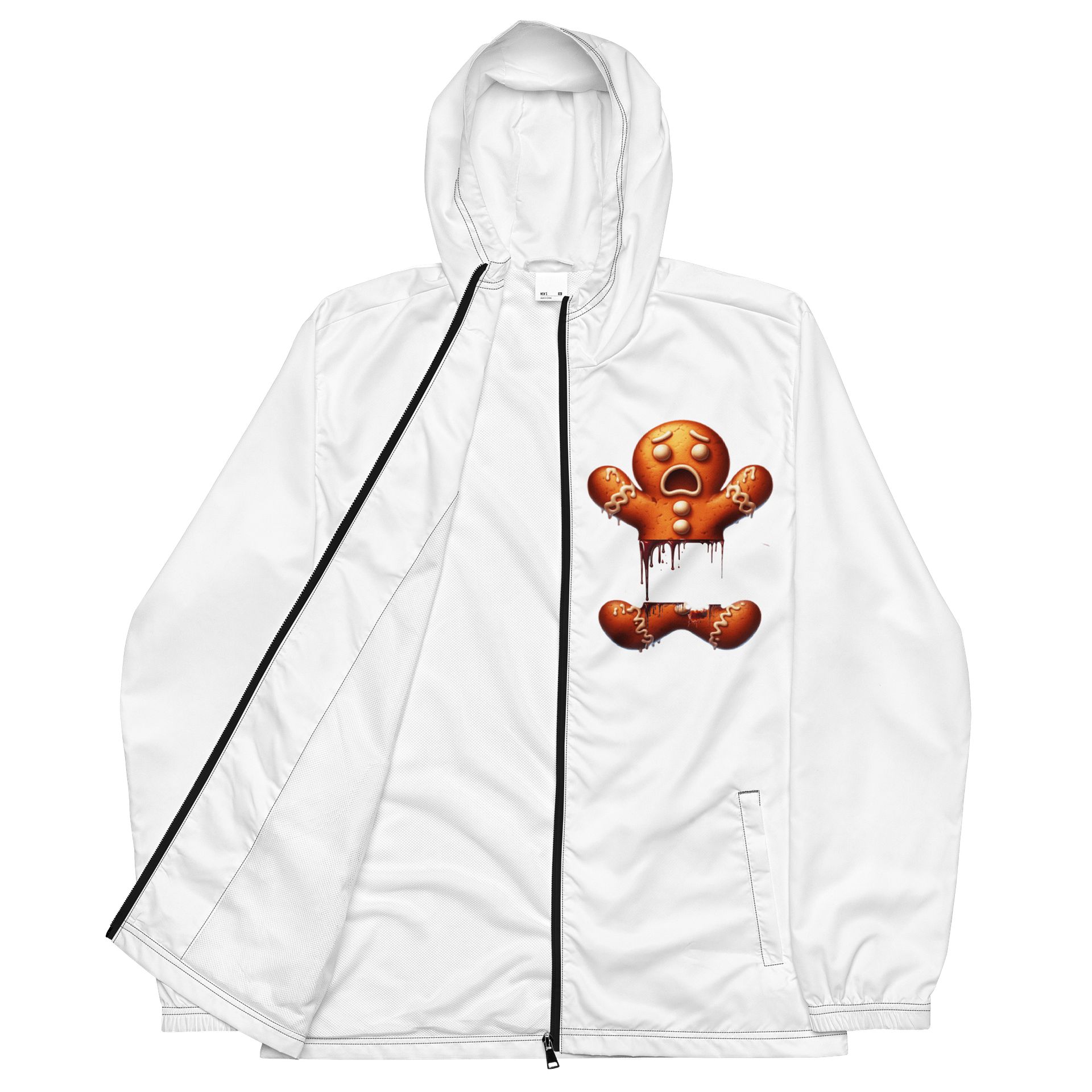 Broken Gingerbread Man All-Over Print Windbreaker product image (3)