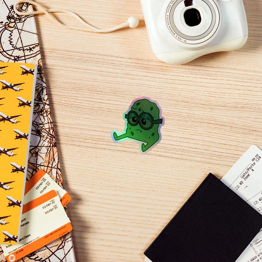 Holographic Sad Pickle Sticker product image (5)