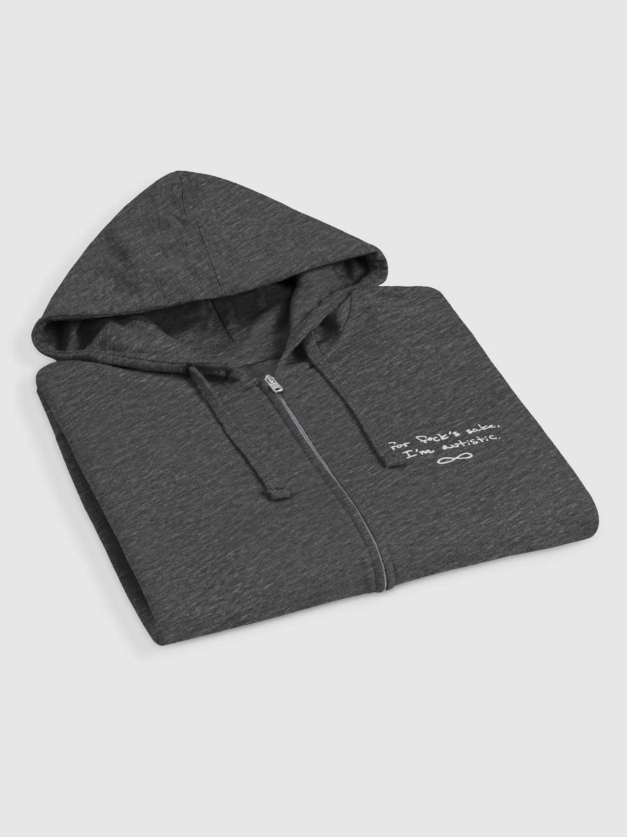FFS, I'm autistic. (sm. white design) zip-up hoodie product image (4)