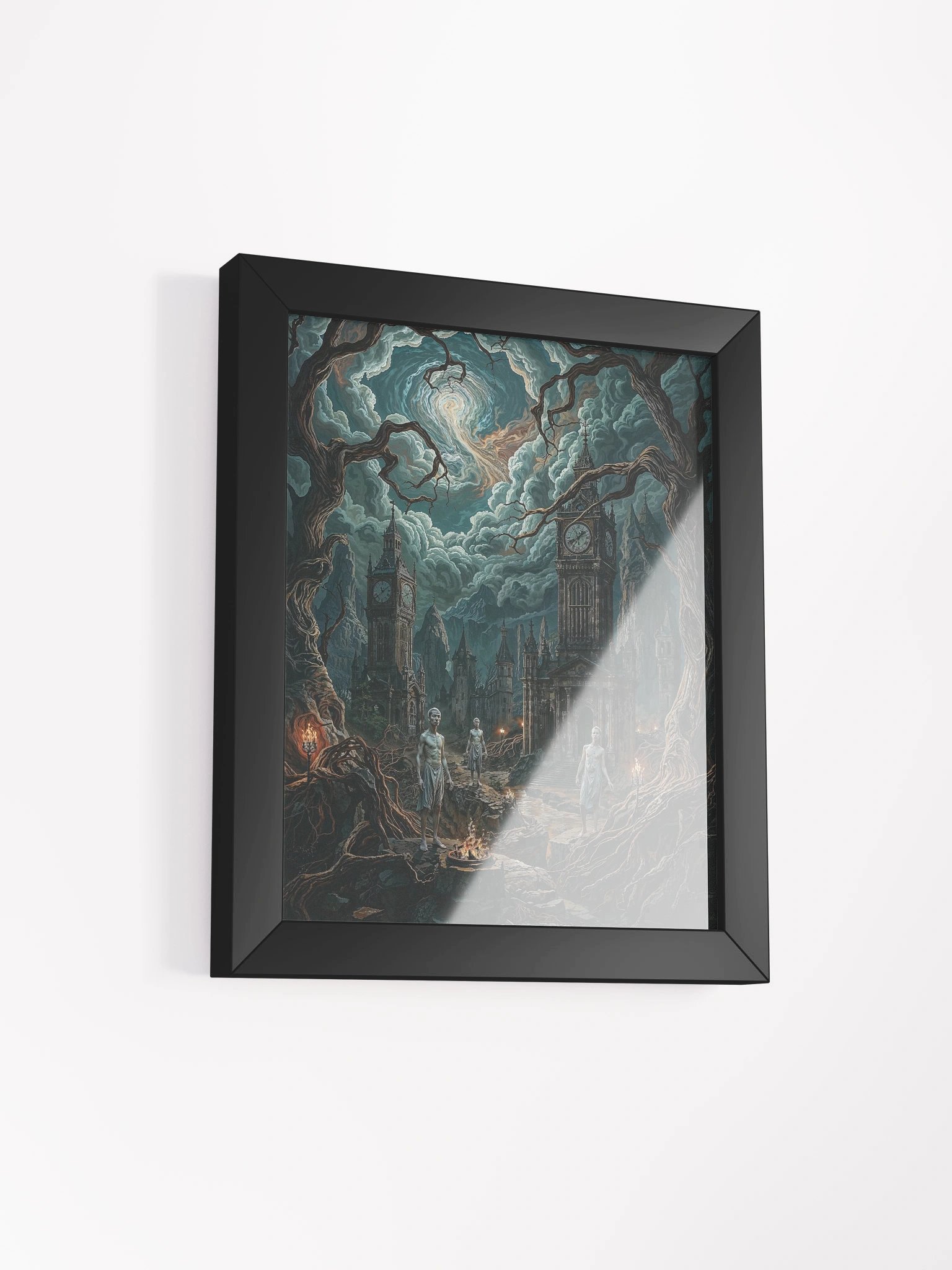 Ritual Beneath the Shattered Clock Framed Print product image (14)