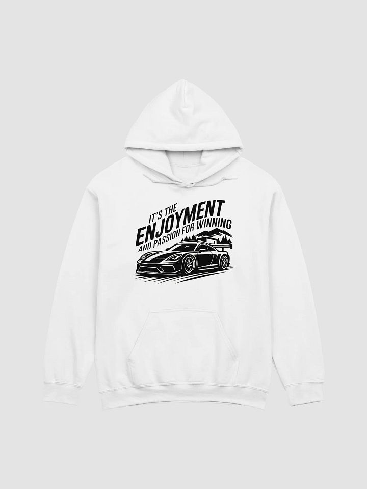 It’s the enjoyment and passion for winning – GT3 White Hoodie product image (1)