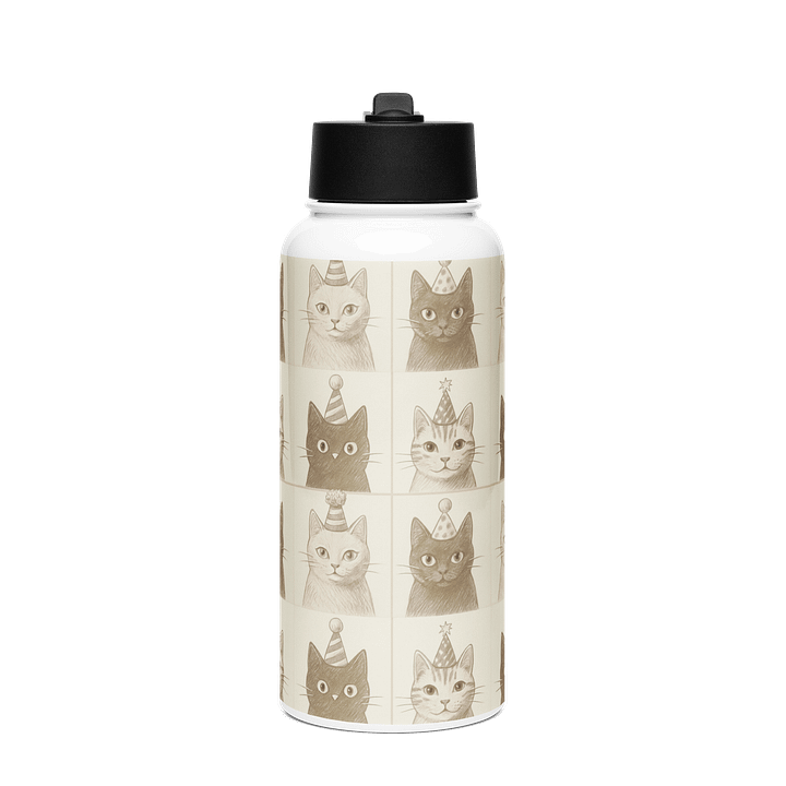 Meow Mixer Stainless Steel Water Bottle product image (1)
