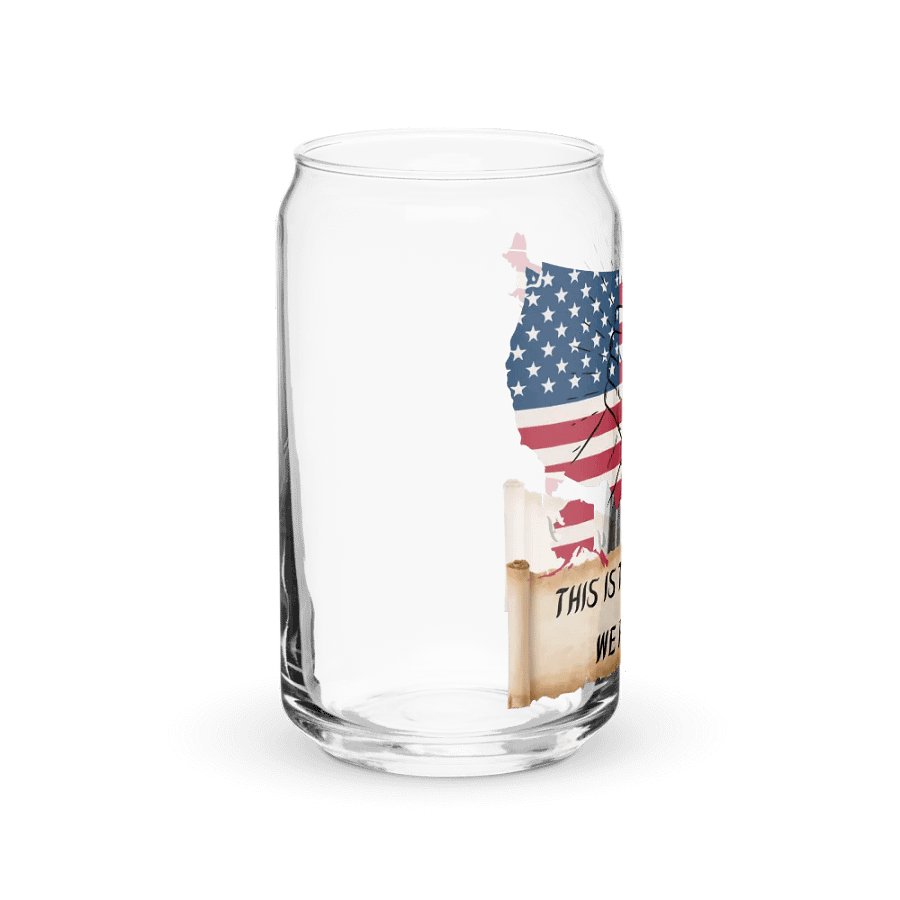 Come Together USA Can Shaped Drinking Glass w/Lid & Straw product image (40)