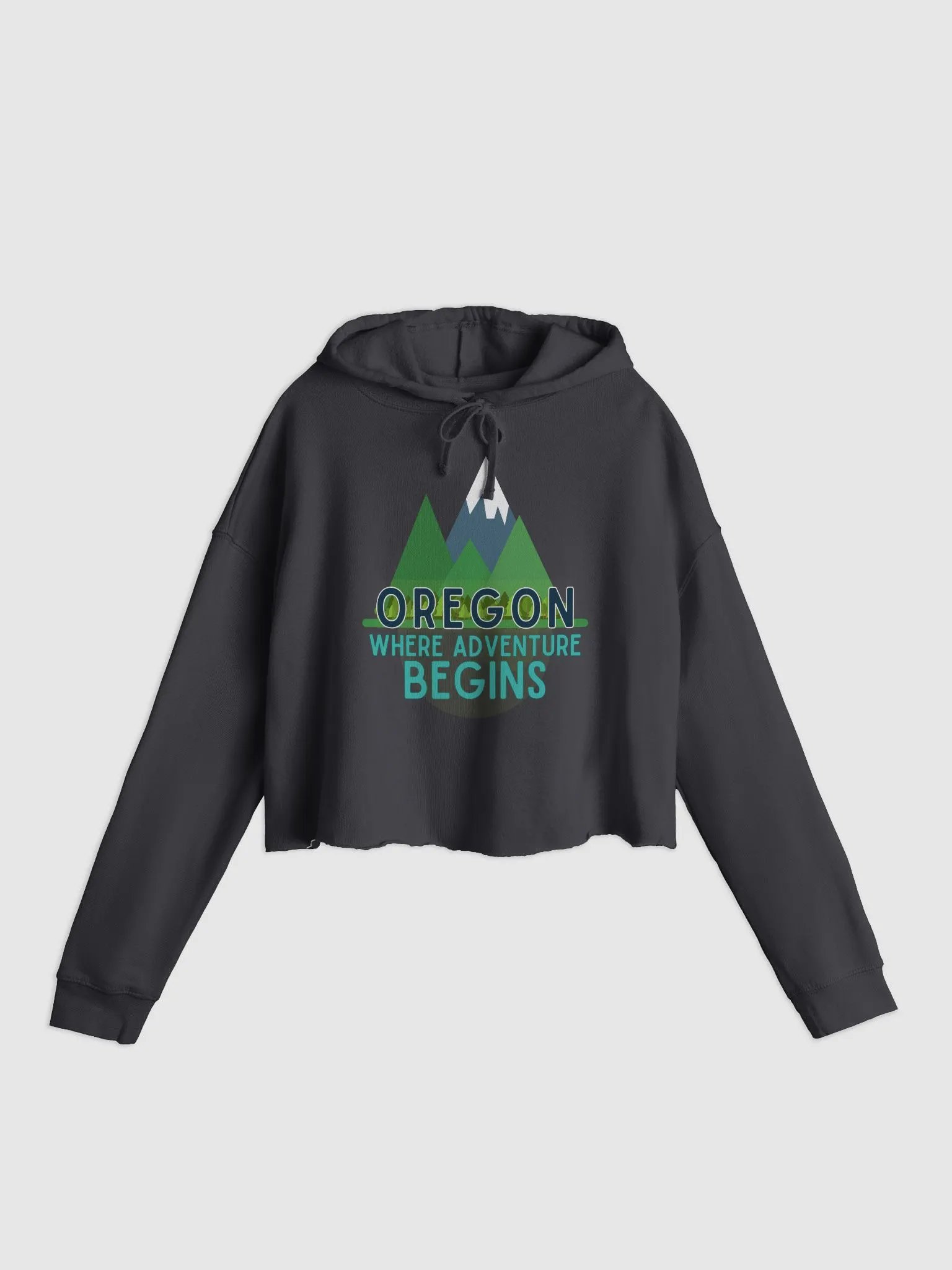 Oregon Adventure Mountain Lightweight Crop Hoodie product image (1)