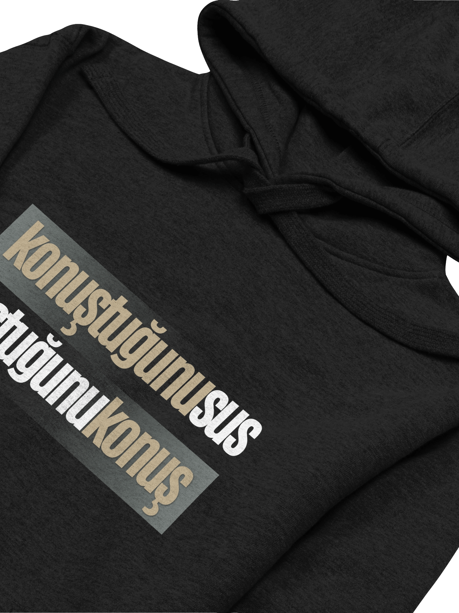 İçsel felsefe: "Konuştuğunu Sus, Sustuğunu Konuş" Tasarımlı Cotton Heritage Premium Hoodie | Kapüşonlu product image (2)