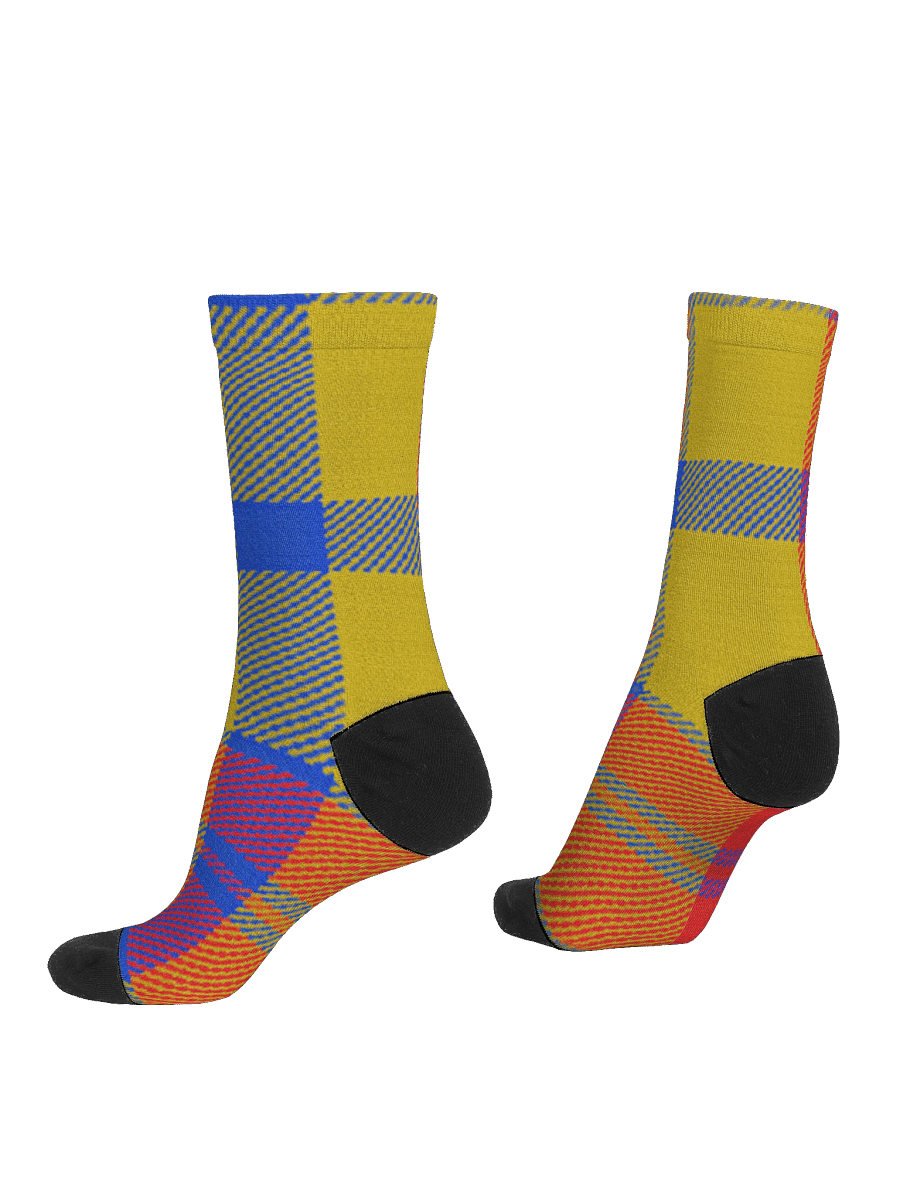 Tartan Style Plaid EcoChic Crew: Premium Sustainable Socks product image (4)