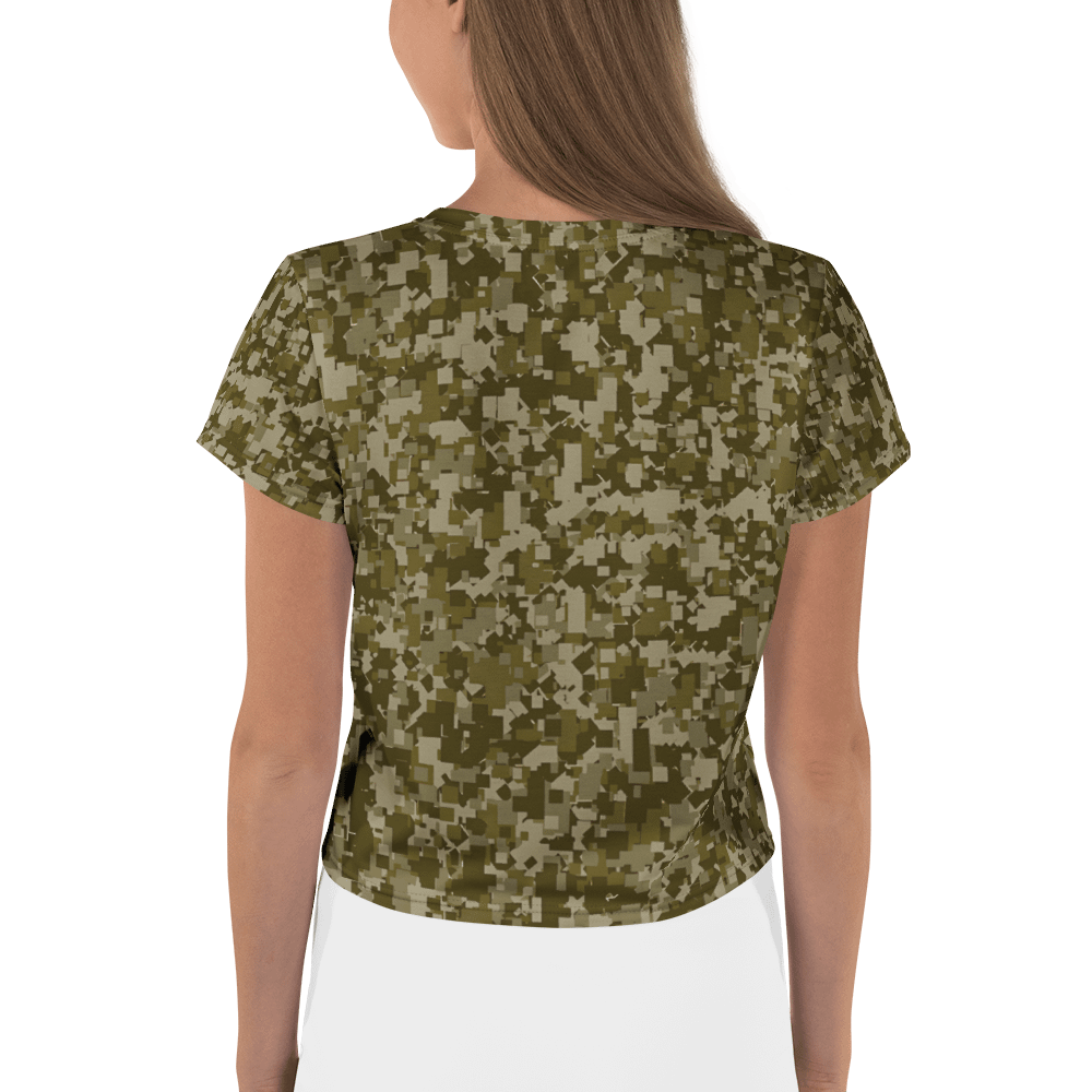 Pixelated Jungle All-Over Crop Tee product image (2)