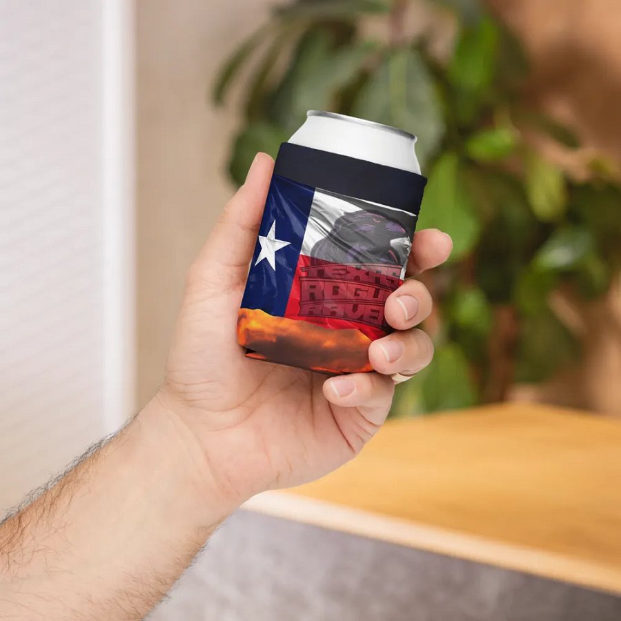 Rogue Raven Texas Flags Can Cooler product image (6)