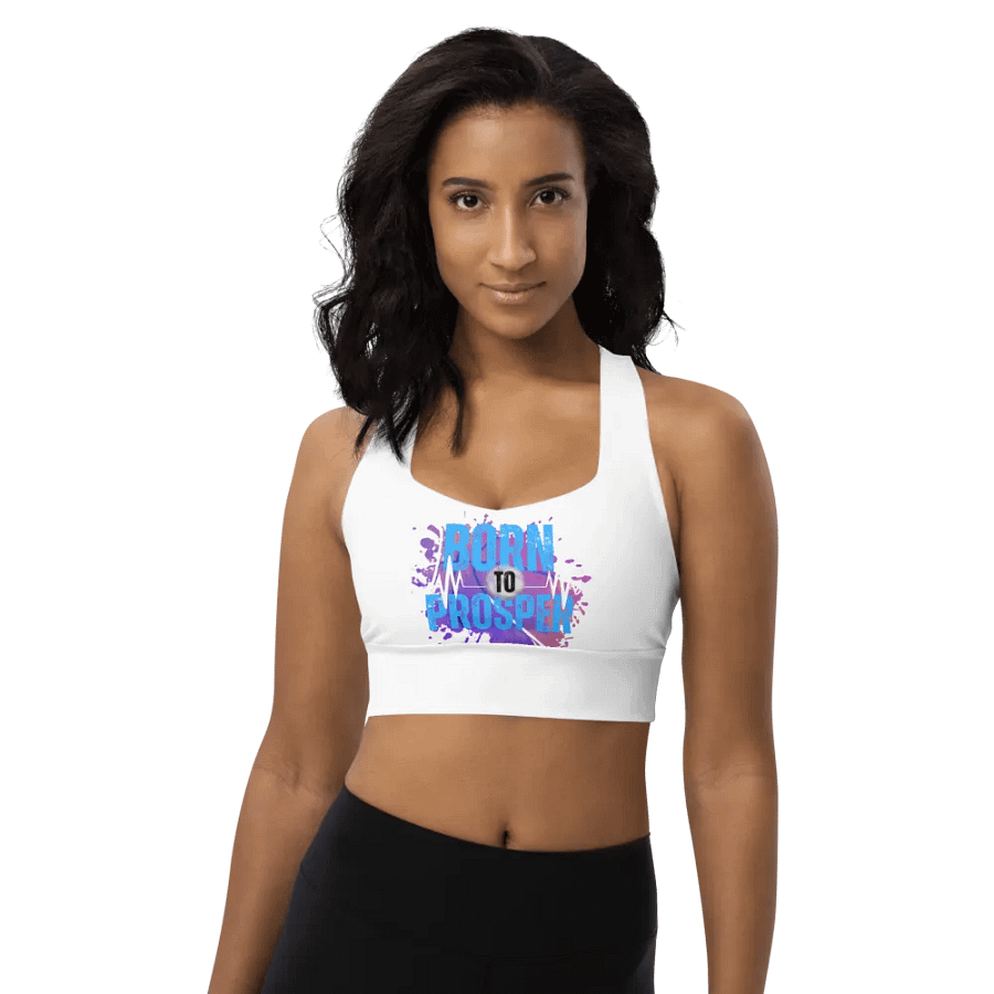 Energize Born to Prosper Padded Workout Sports Bra product image (8)