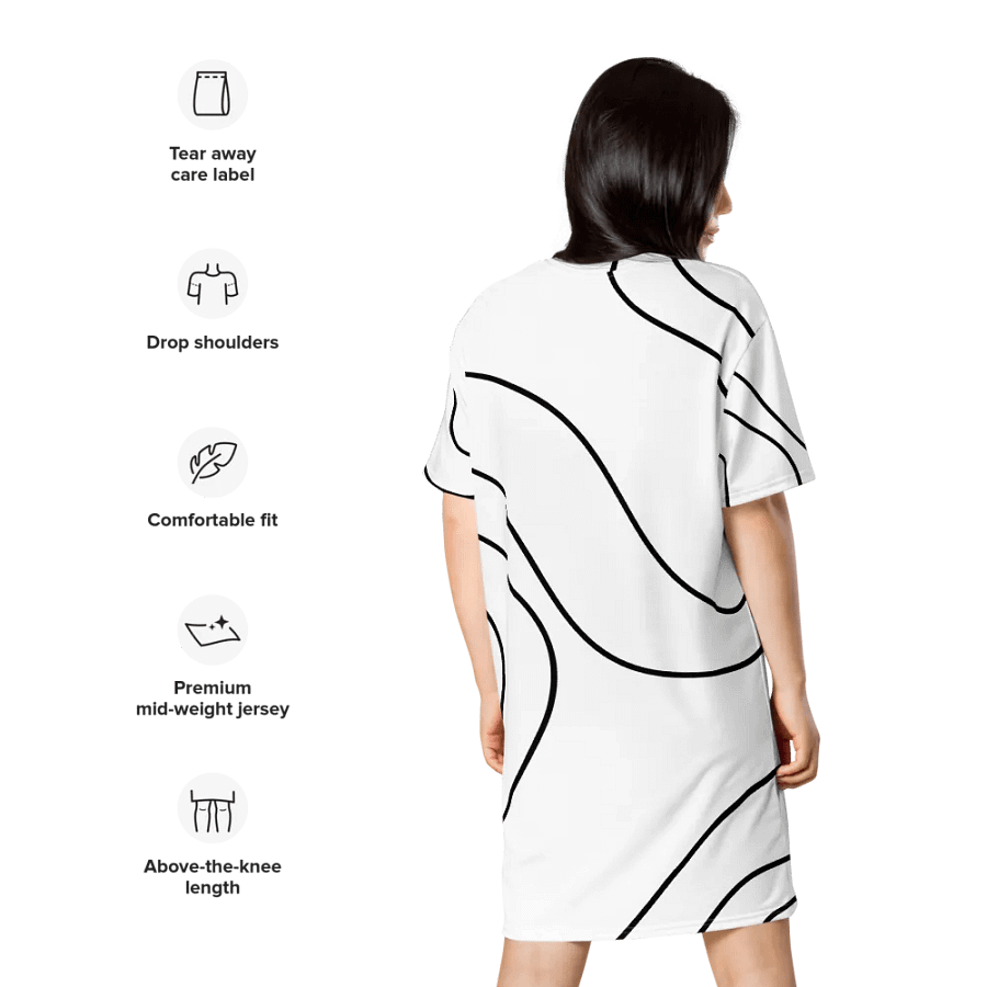 11:11 Linear Flow All-Over T-Shirt Dress product image (10)