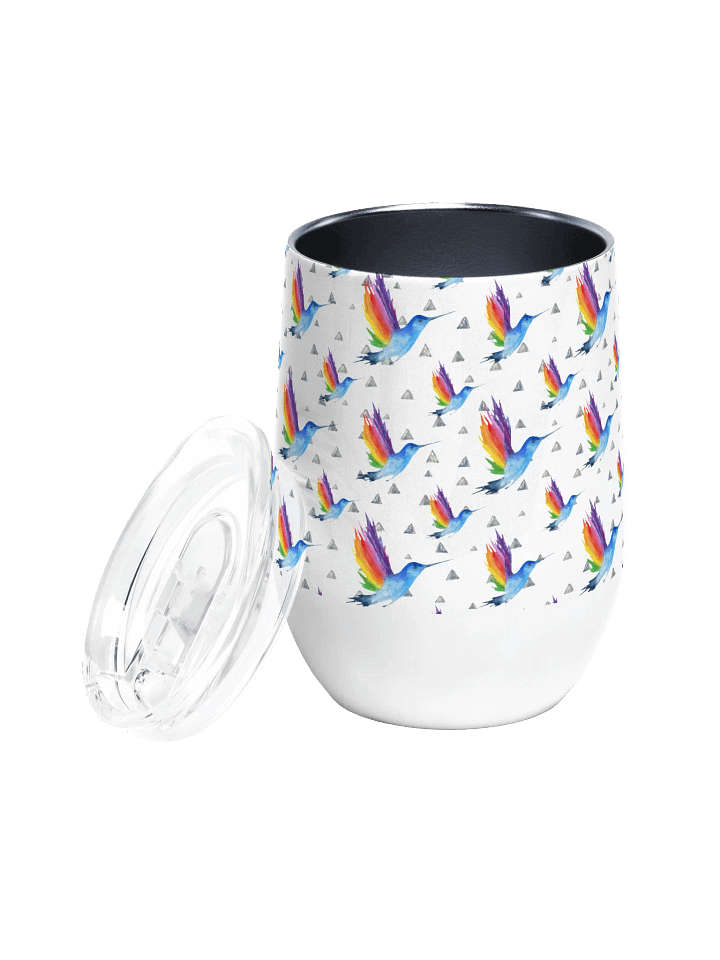 hummingbird Wine Tumbler gift for hummingbird enthusiast moms dads sons daughters friends colleagues product image (2)