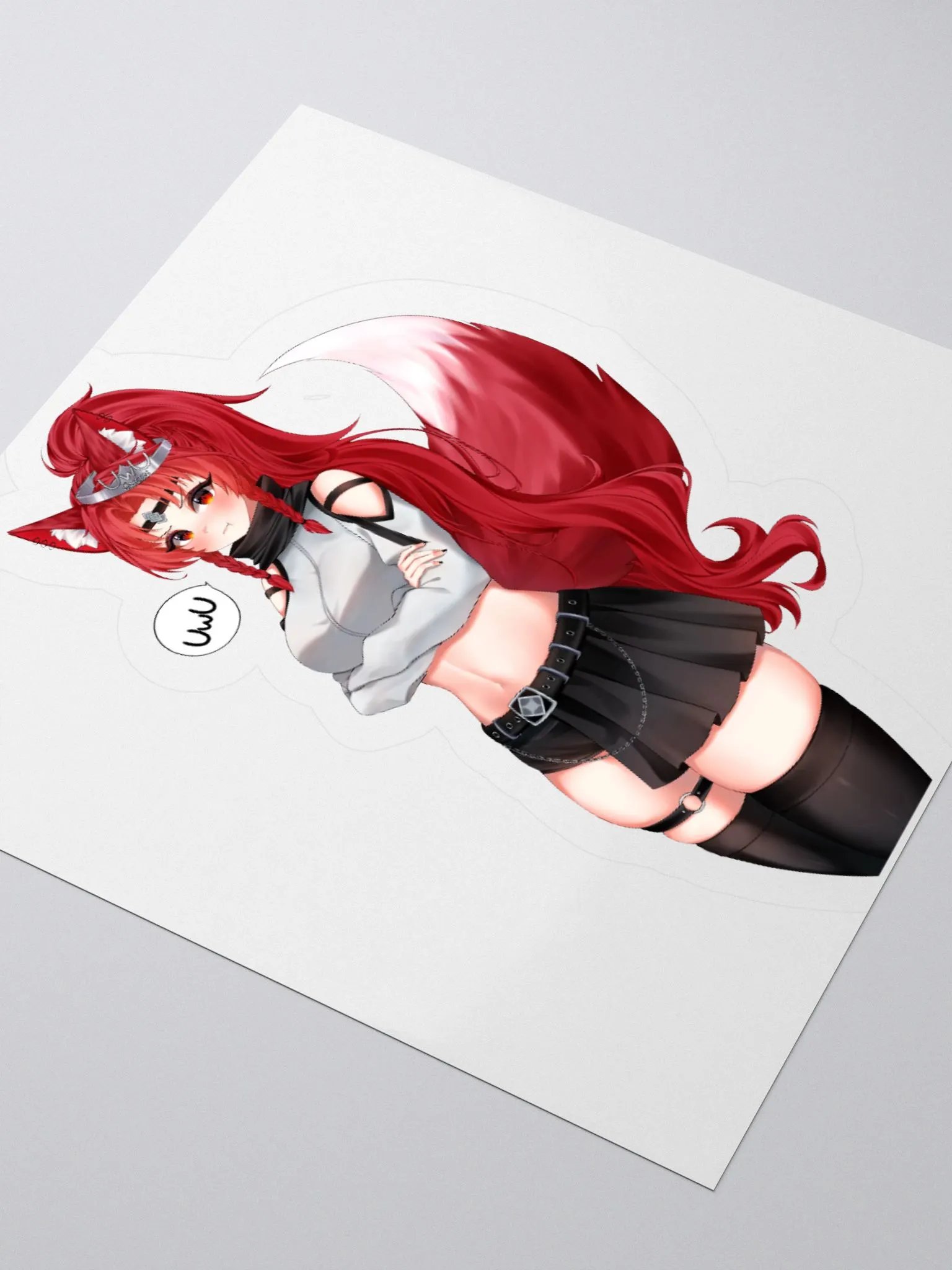 UwU queen Star Kisscut sticker product image (3)