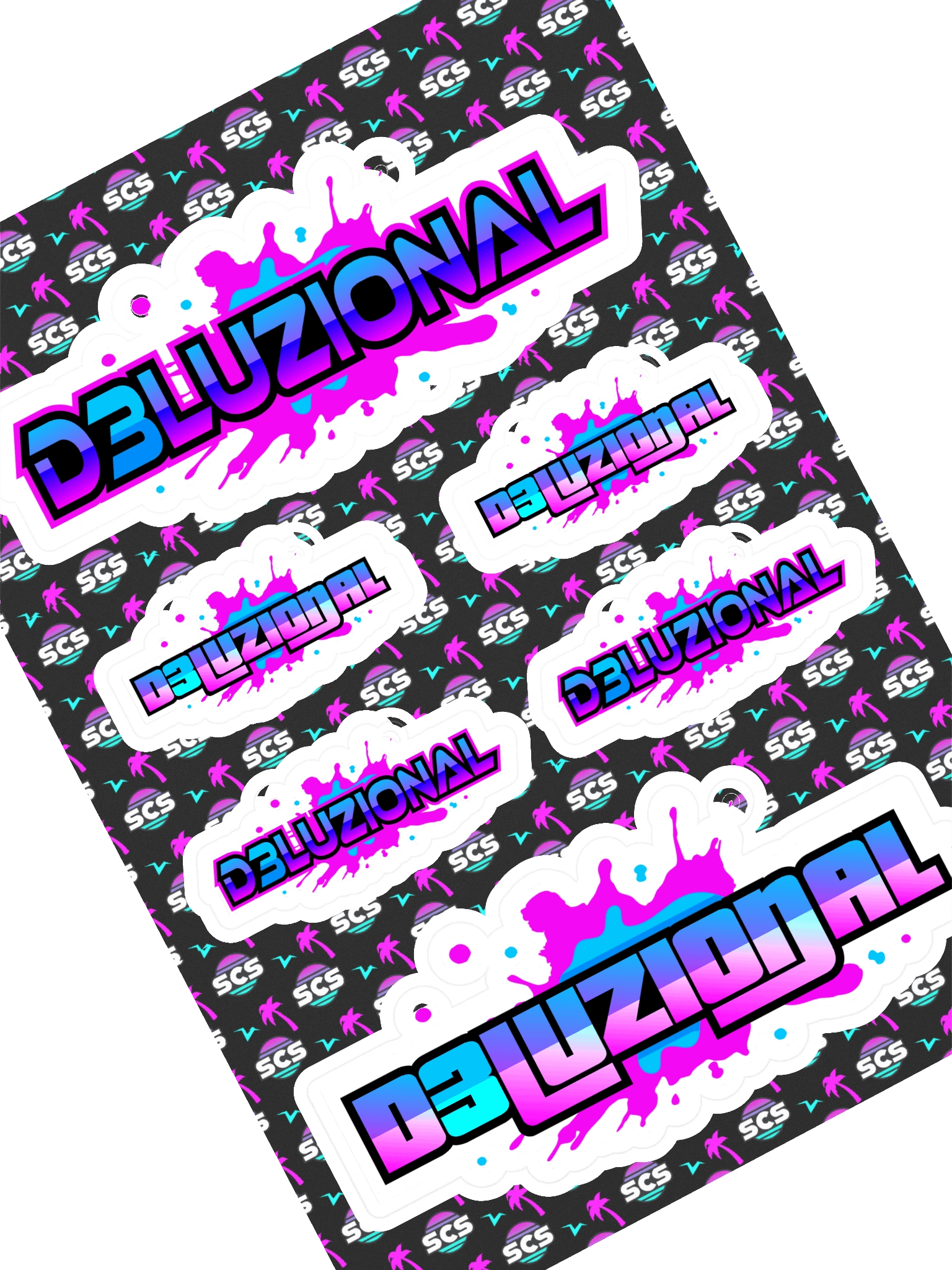DJ D3LUZIONAL STICKER SHEET product image (1)