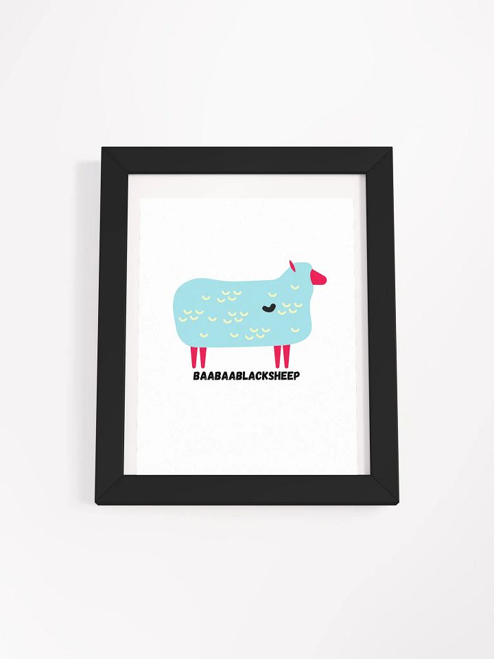 Baabaa Black Sheep Framed Poster product image (3)