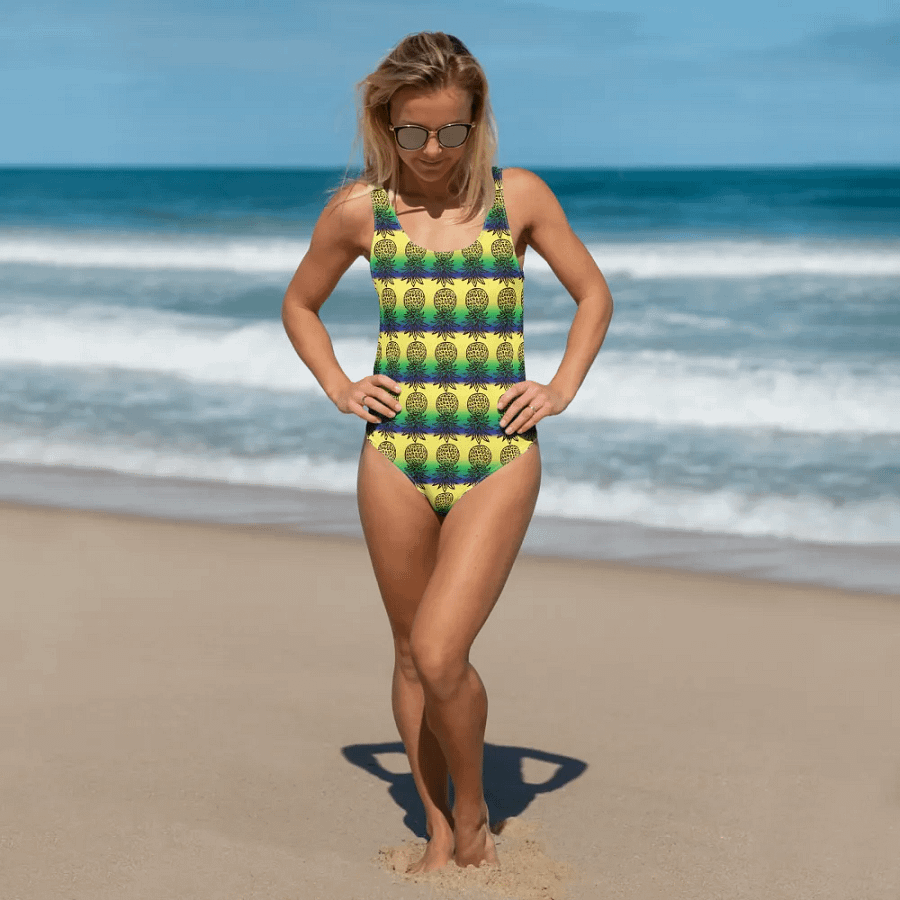 Upside Down Pineapples One-piece Swimsuit product image (3)
