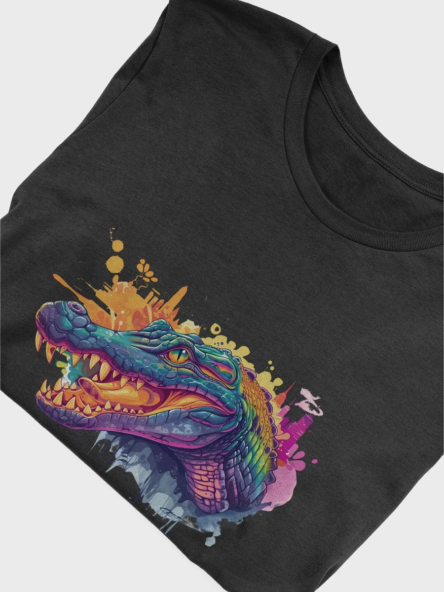 Vibrant Crocodile Graffiti T-Shirt product image (48)