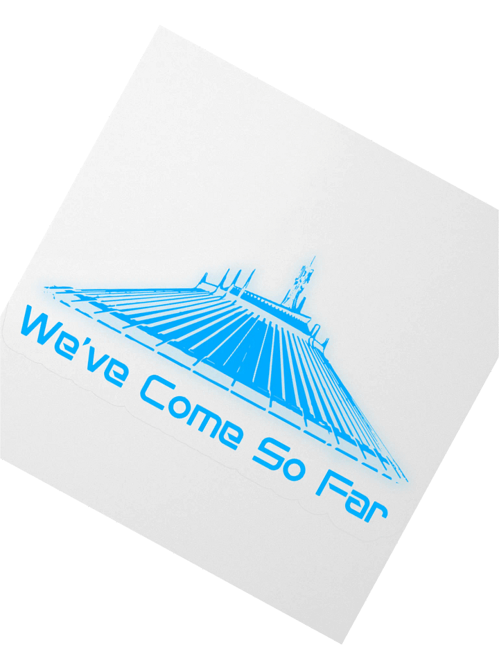 Space Mountain: We've Come So Far - Kiss Cut Stickerss product image (3)