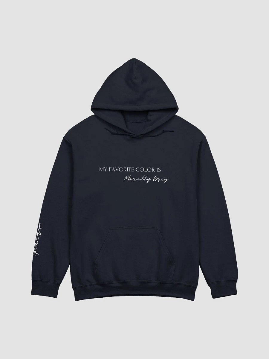 Morally Grey Hoodie White Font - Anders product image (1)