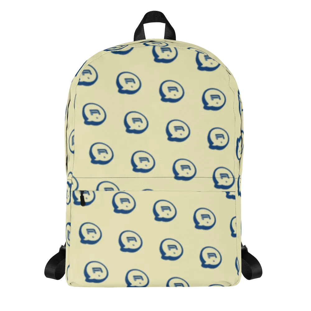 Run Button Logo All-Over Print Backpack - Blue product image (7)