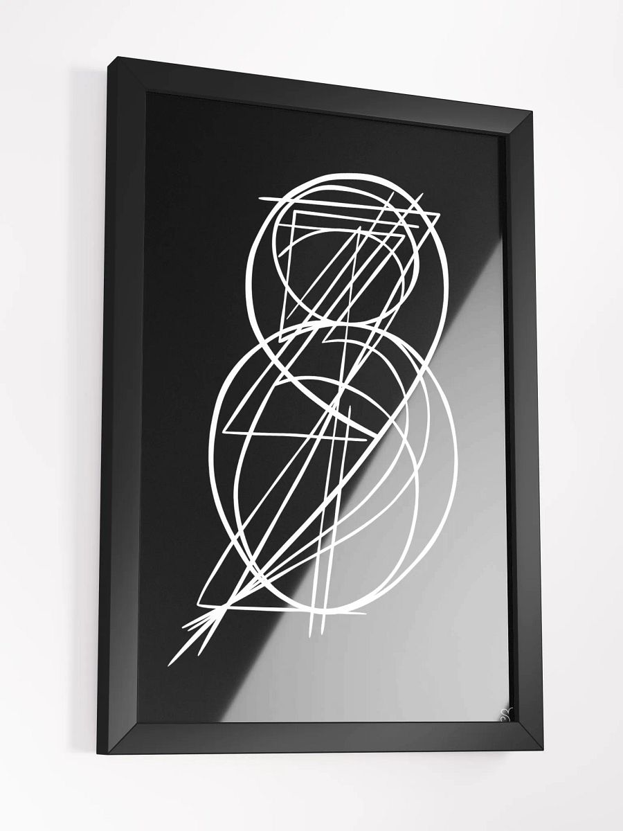 Vibrant Ayous Wood Framed Matte Poster - Abstract Image No. 11 product image (17)
