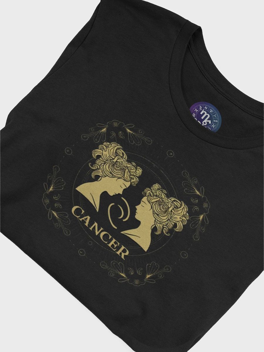 Exclusive Cancer Zodiac T-Shirt - Unisex with Elegant Golden Crab Silhouettes product image (7)