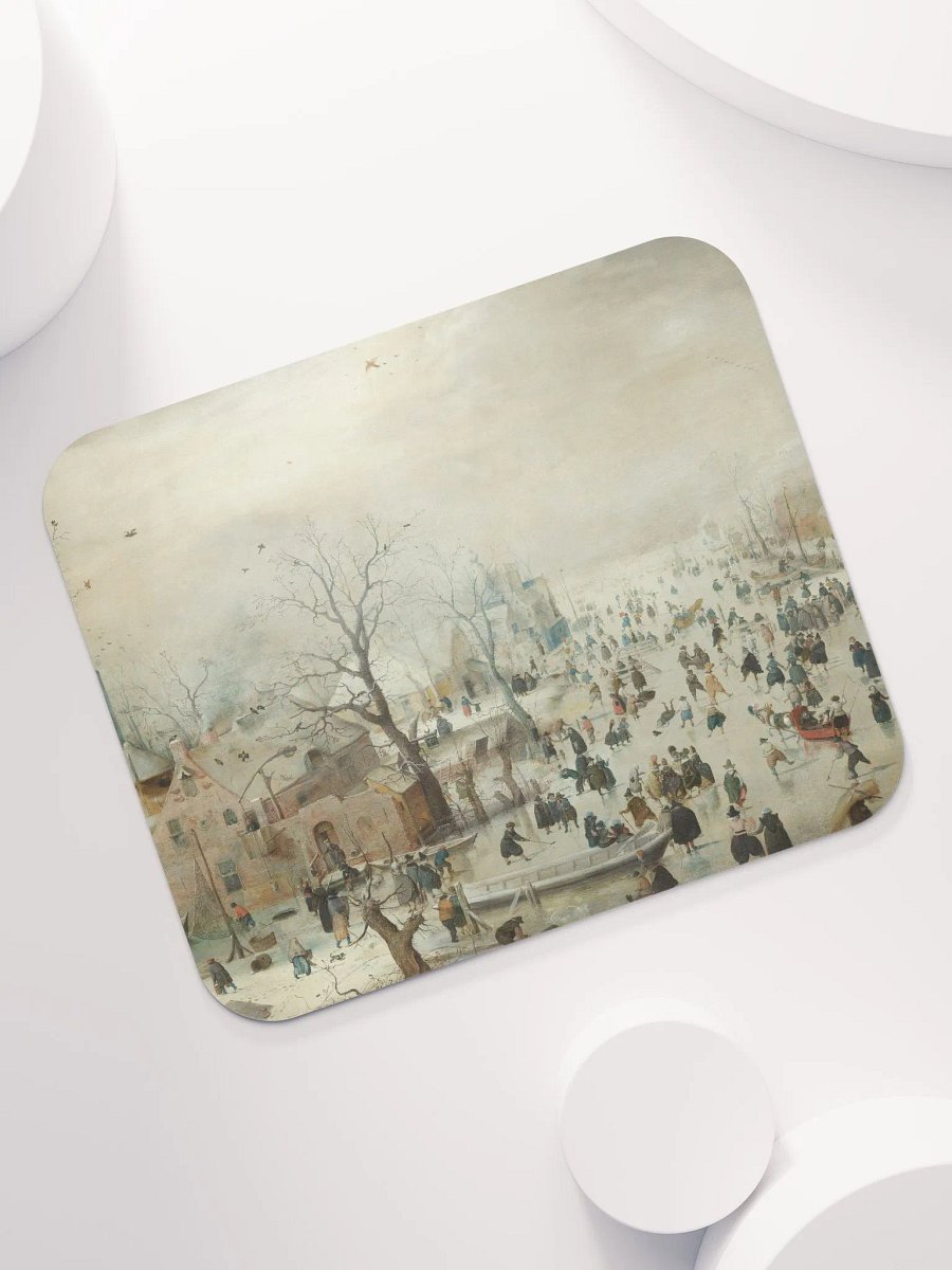 ''Winter Landscape with Skaters'' by Hendrick Avercamp Mouse Pad product image (1)