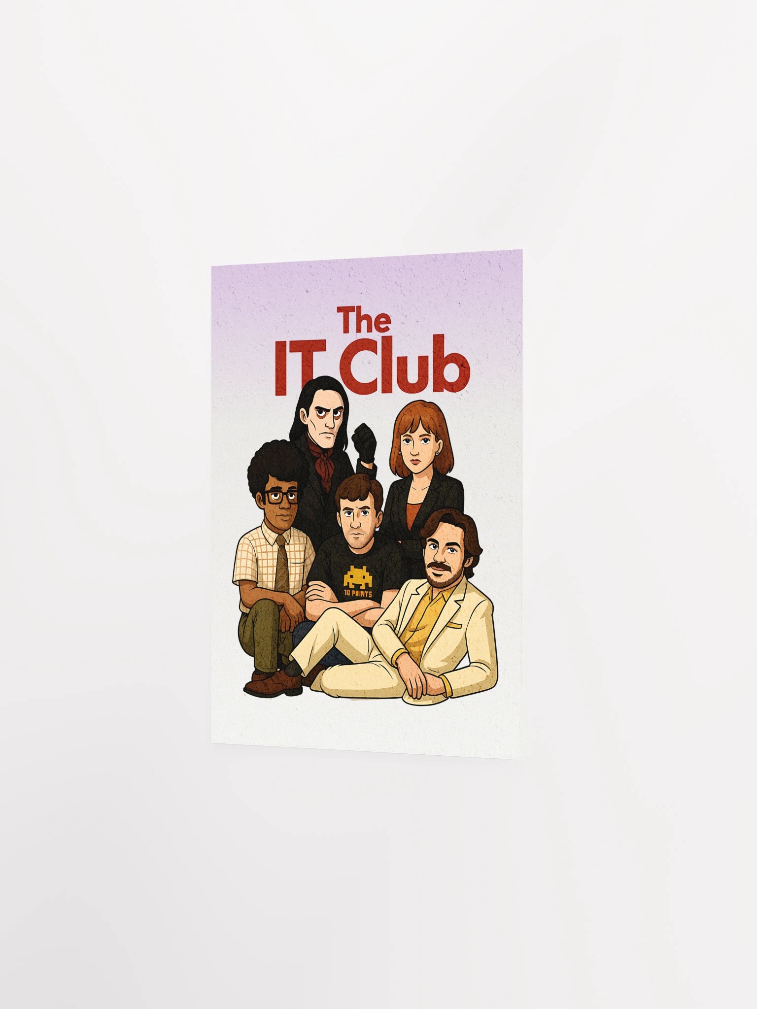 The IT Club Poster – Enhanced Matte IT Crowd x 80s Teen Movie Art Print product image (13)