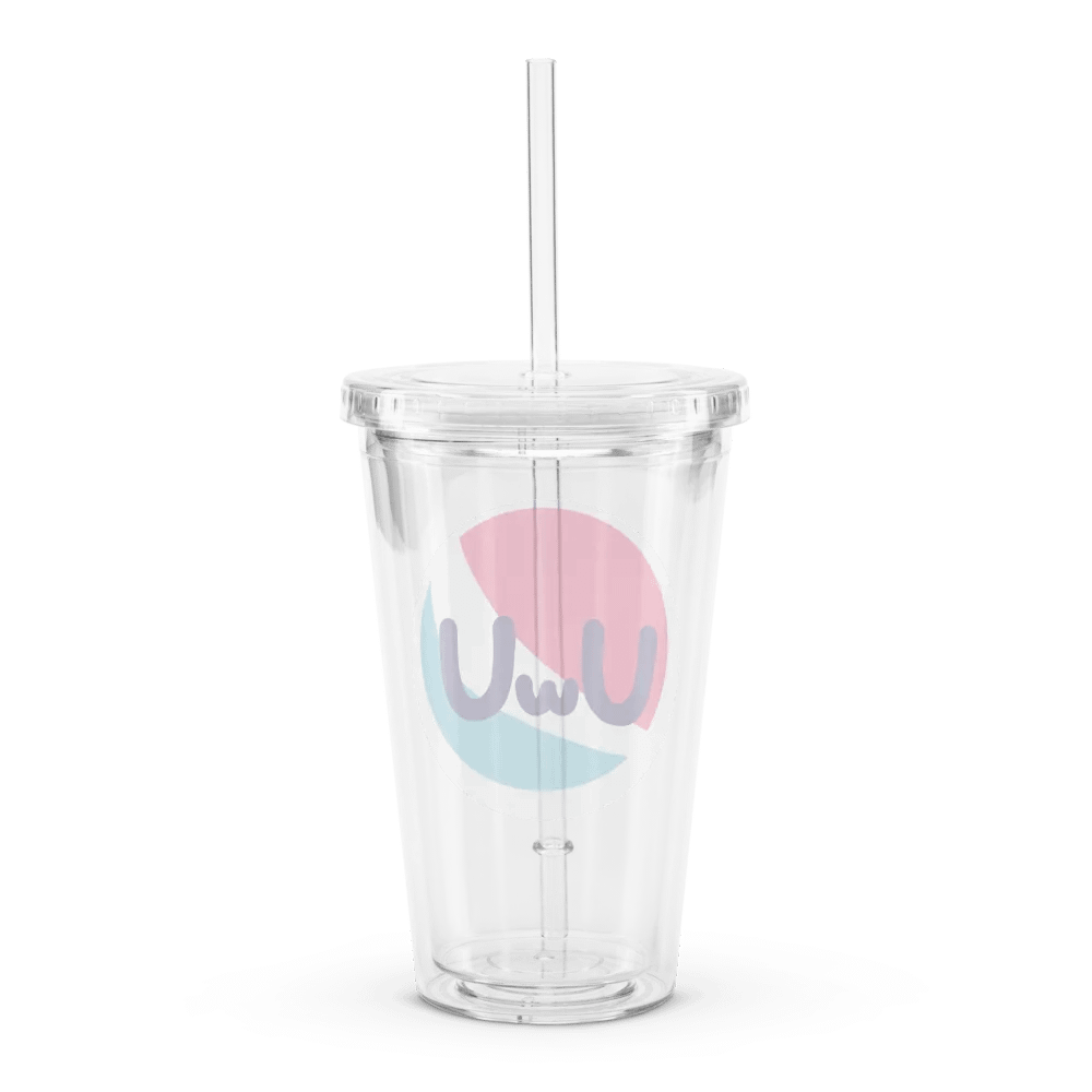 UwU Clear Plastic Cup product image (2)