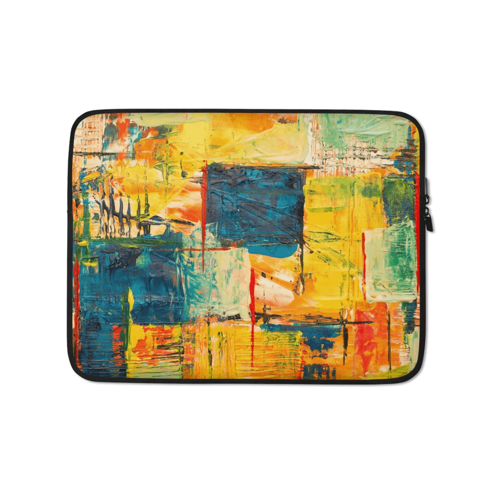 Vibrant Abstract 13 & 15 Inch Laptop Sleeve - Bold, Artistic Protection for Your Laptop product image (1)