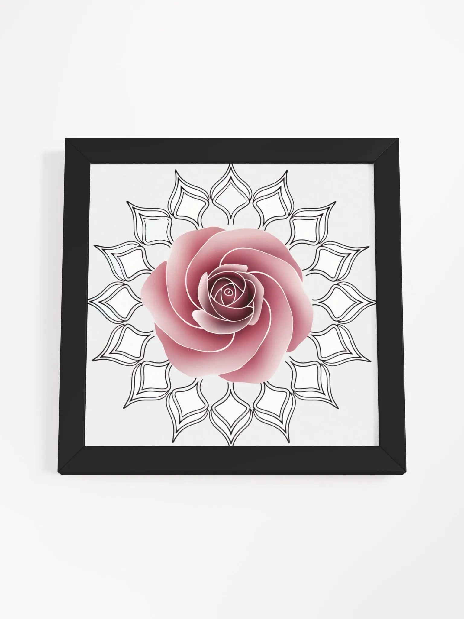 Rose Mandala Art - Mandala Rose Drawing product image (46)