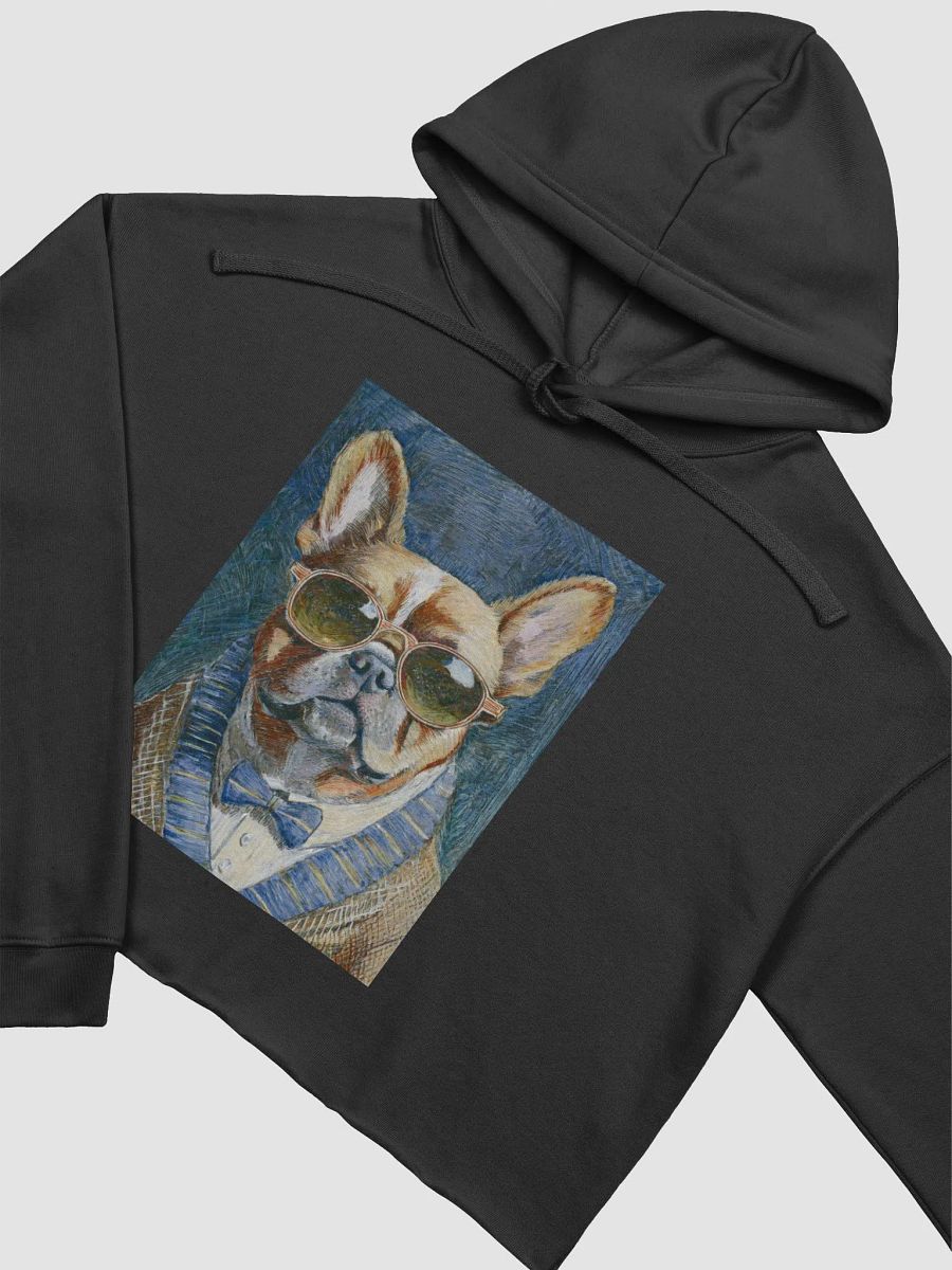 French Bulldog Sunglasses Painting - dogPXL Artistic series Crop Hoodie product image (2)