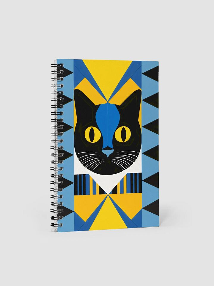 Geometric Cat Dreams Spiral Notebook product image (1)
