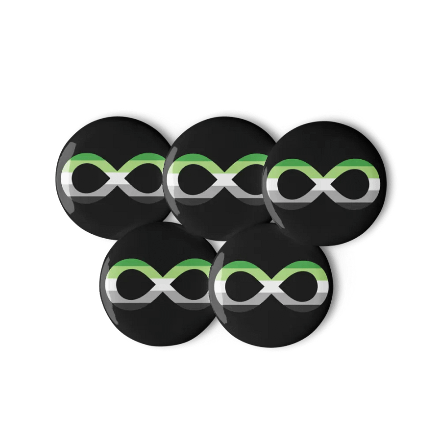 Aromantic Autistic Infinity Pin Set product image (2)