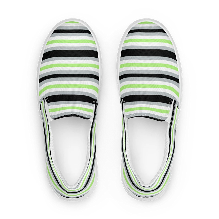 Mens Slip On Canvas - Agender Stripe product image (1)