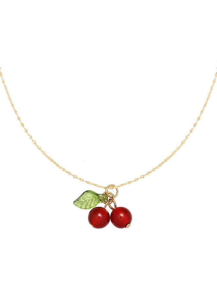 Red Cherry Necklace | 18K Gold Plated product image (1)