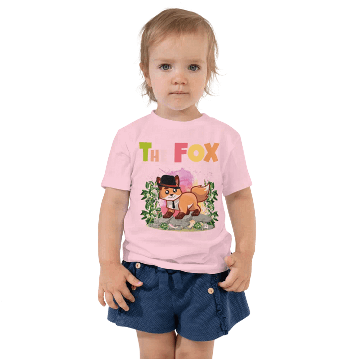 The Fox Colorful Funny Cute Bella +Canvas Toddler T-Shirt – Funny Shirt, Best Gift for Kids product image (1)